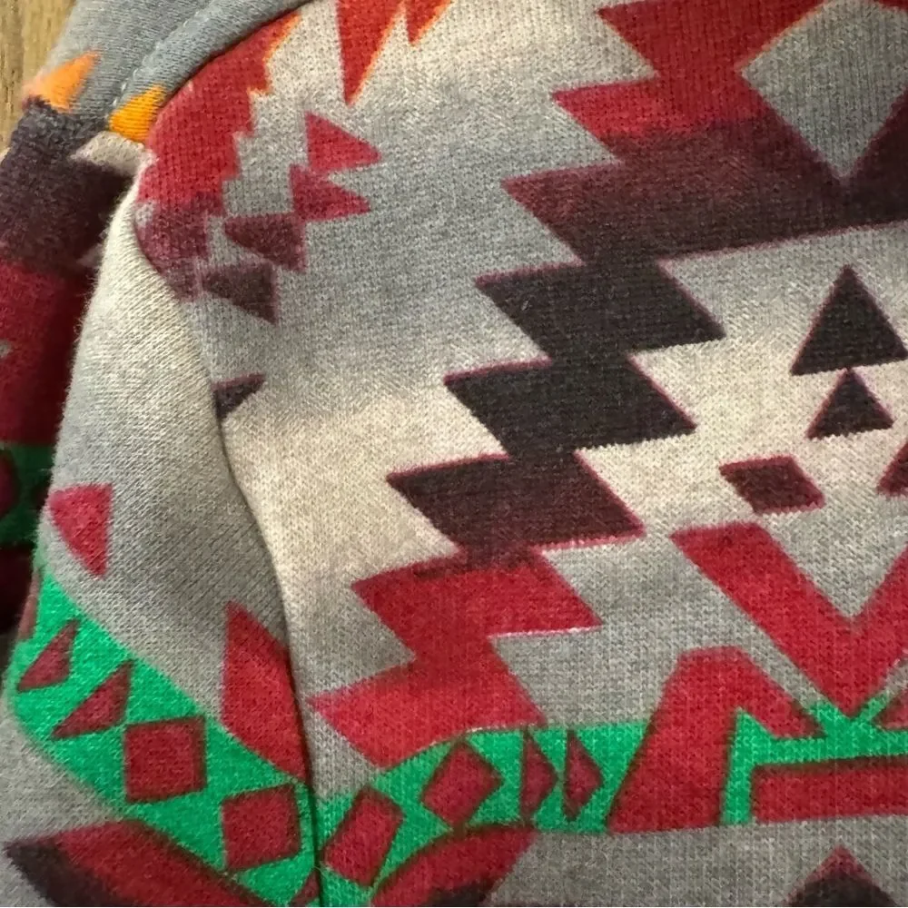 Ralph Lauren Aztec print full zip hoodie sweatshirt. Kids Medium(10-12). Unisex.